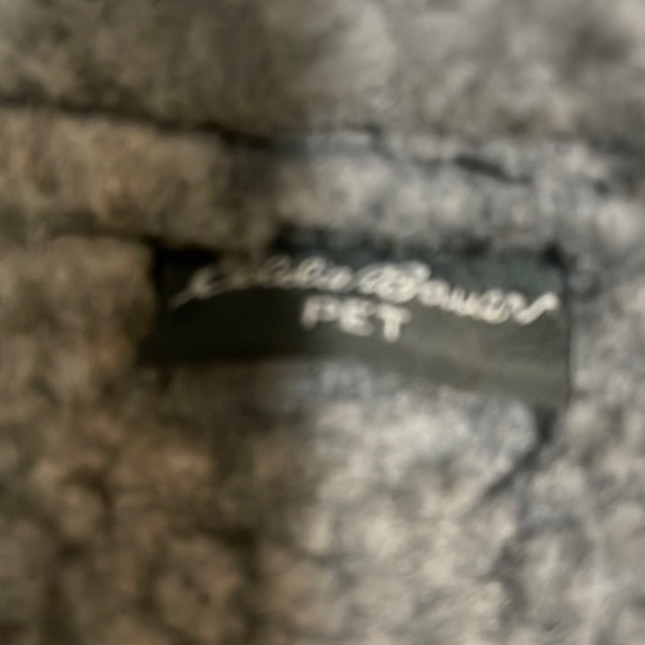 EDDIE BAUER Pet, Dog coat, plaid and solid gray, Sherpa lining, NWT LG (23G4C28) - Picture 3 of 7